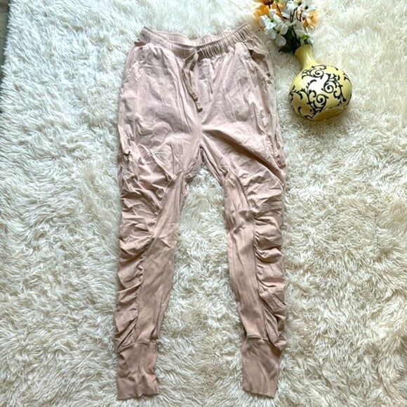 FP Movement by Free People Hot Shot Shirred Pants Joggers Size Small - Picture 2 of 11